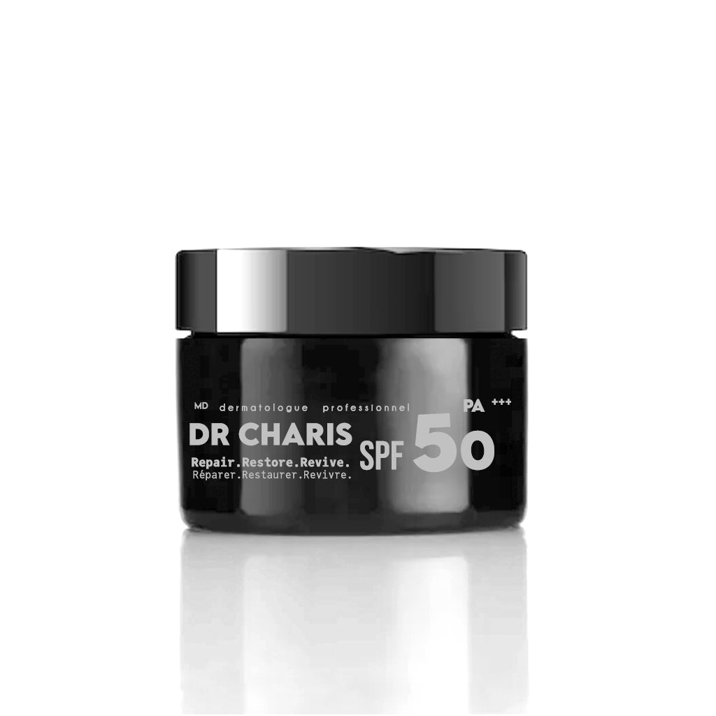 [Esthétique Renaissance] DR CHARIS Crème Solaire Hydratante SPF50 (noir) 30 ml