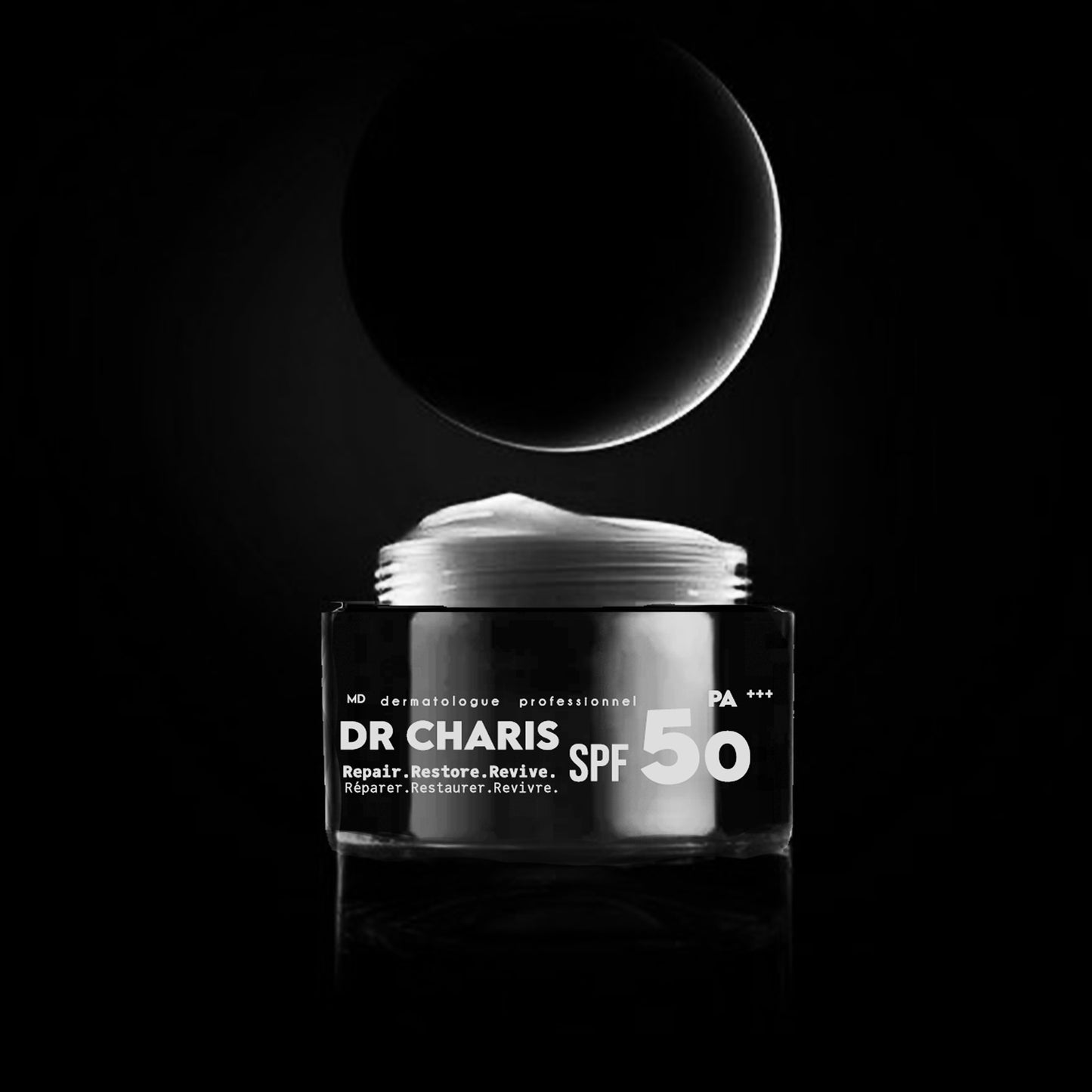[Esthétique Renaissance] DR CHARIS SPF50 Pelembab Pelindung Matahari (hitam) 10 ml